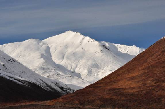 Bela paisagem na Dalton Highway, no norte do Alaska